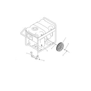 Wheel Kit Diagram and Parts List for 030430  Briggs and Stratton Generator